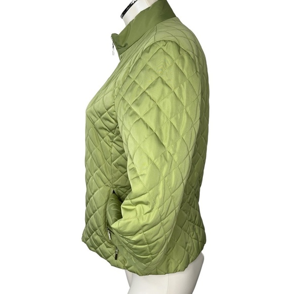 JUDITH HART COLLECTION Women's Quilted Puffer Zip-up Jacket Green Size S - Picture 10 of 11